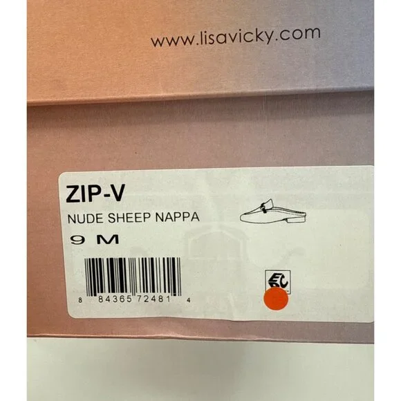 Lisa Vicky Slip OnMule  Loafers Nude Leather Square Toe Size 9 Womens - Picture 6 of 11